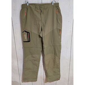 Versa Summitskin Convertible Hiking Pants Shorts Men's 38x34 Khaki Lightweight
